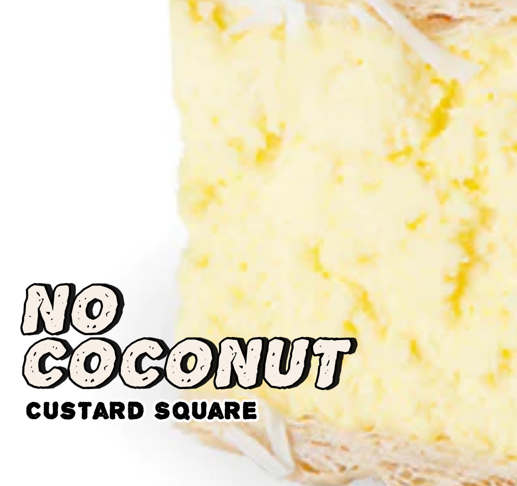 No Coconut Original Gourmet Vanilla Custard Squares
