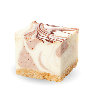 Caramel Choc Ripple Cheesecake Square