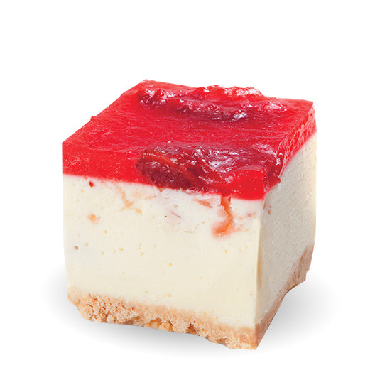 Strawberry and White Chocolate Cheesecake Square